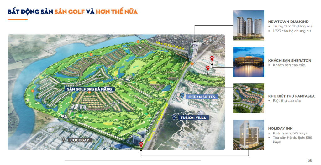 Tiện ích tổ hợp sân golf BRG và dự án căn hộ Newtown Diamond